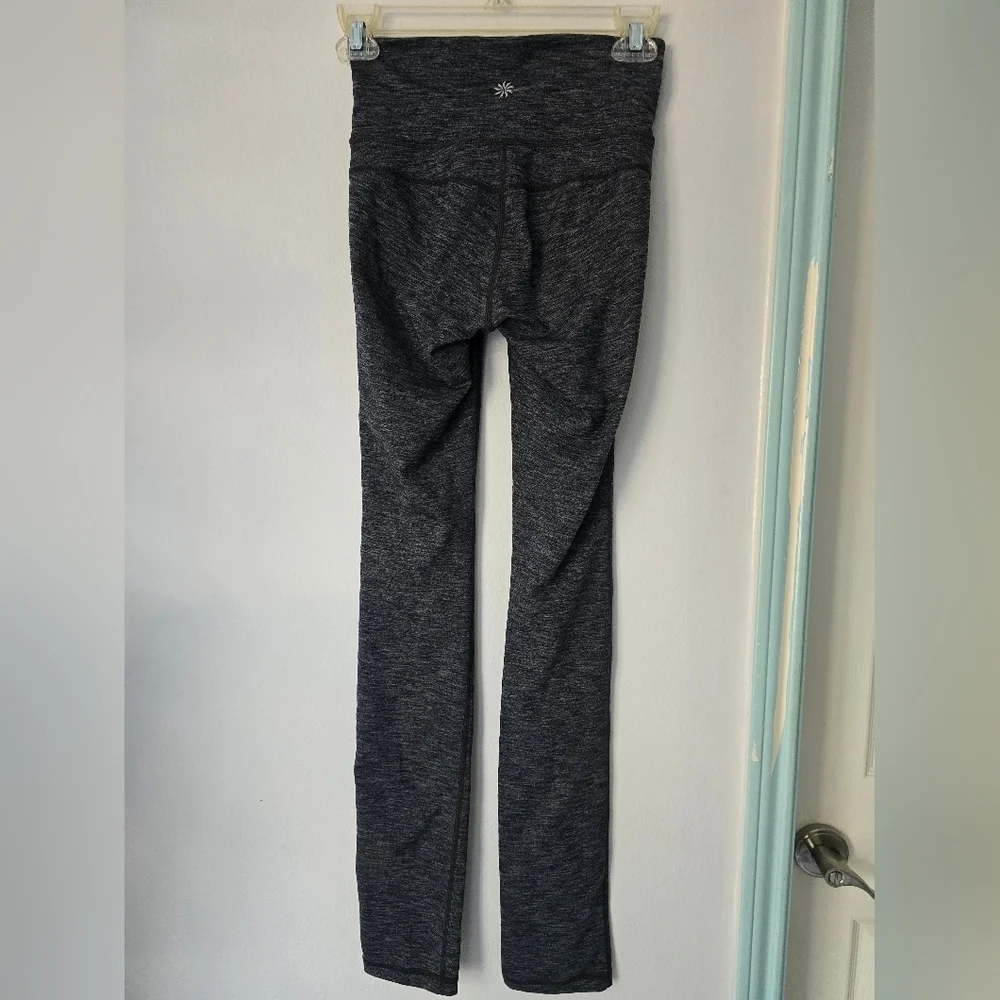 Athleta Gray Leggings with Stretchy Fit and Wide Waistband size xxs